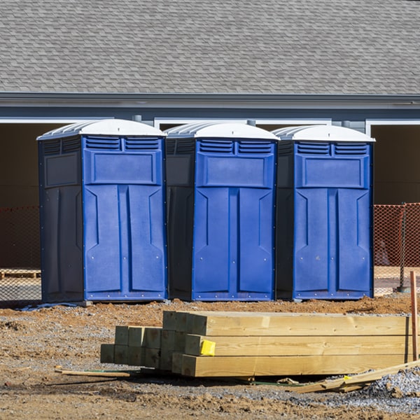 is there a specific order in which to place multiple porta potties in Manheim New York